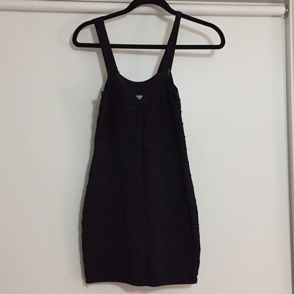 Fitted black party dress